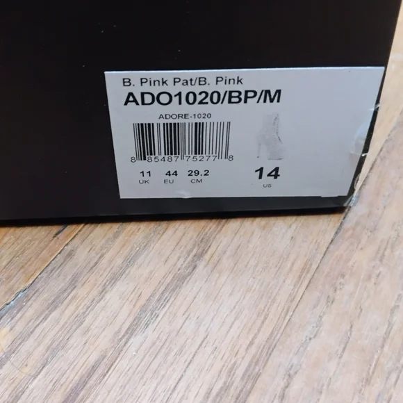 Pleaser Glossy Black Heeled Boots - Picture 8 of 9